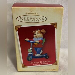 5/$25~2005~Hallmark~Child’s 5th‎ Christmas~Ornament